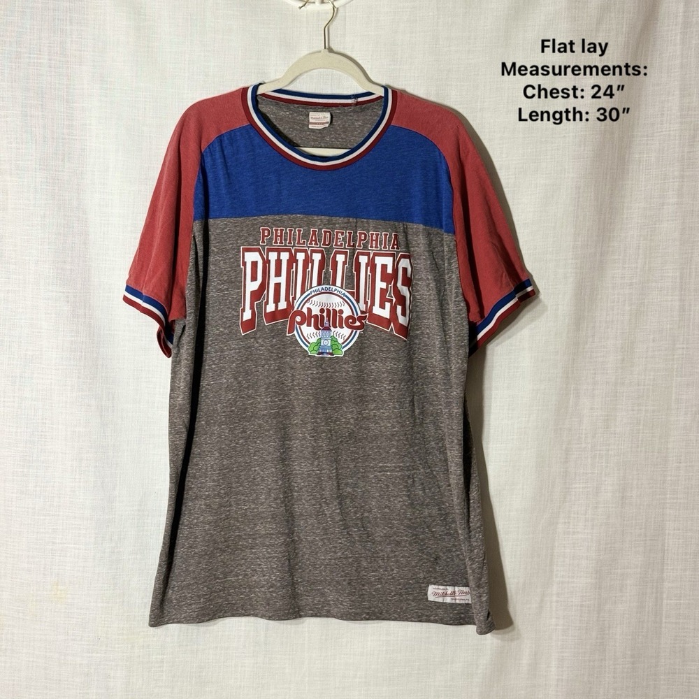 Mitchell & Ness Philadelphia Phillies Retro Ringer Tee 3X MLB Baseball